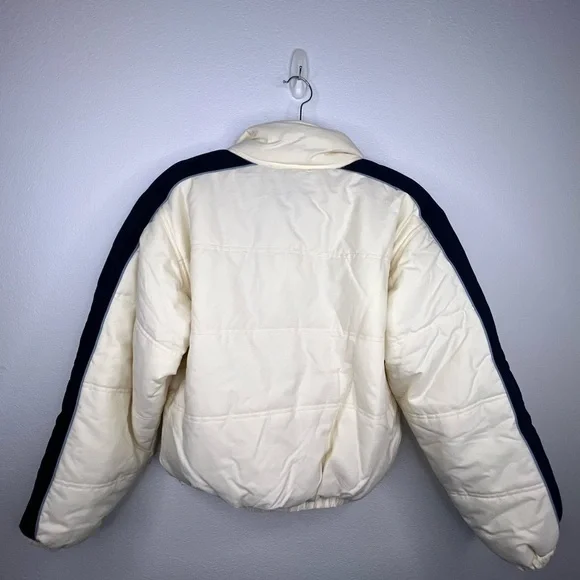 Kool! Italian Puffer Jacket White Milan Designer Winter Women’s Medium EUC - Picture 9 of 16